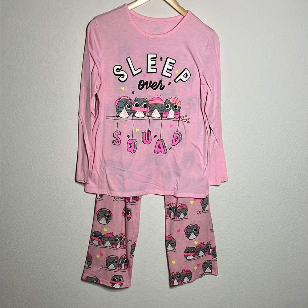 Justice Sleep Over Squad Pink Kids Pajamas